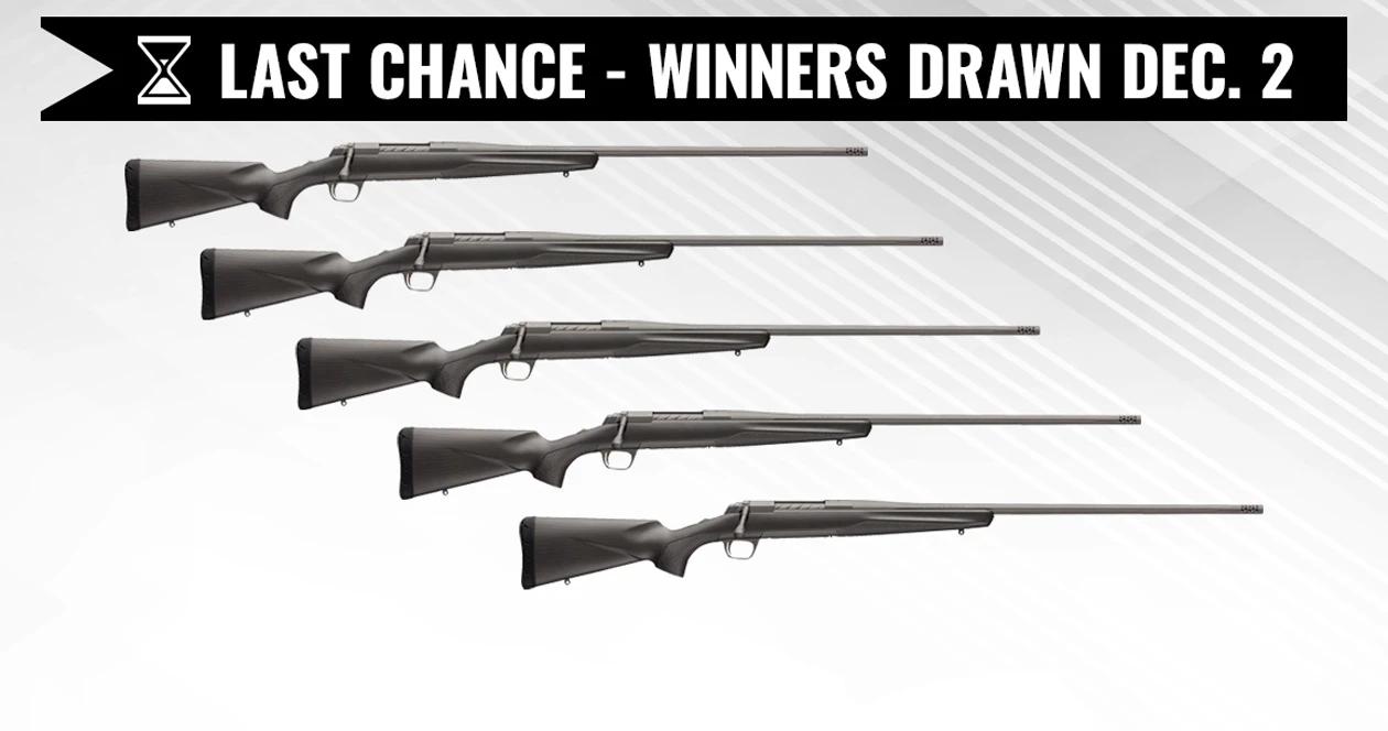 Browning x bolt pro 6.5 prc rifle giveaway last chance 1_0