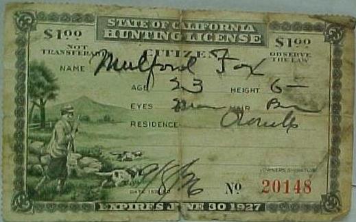 California license