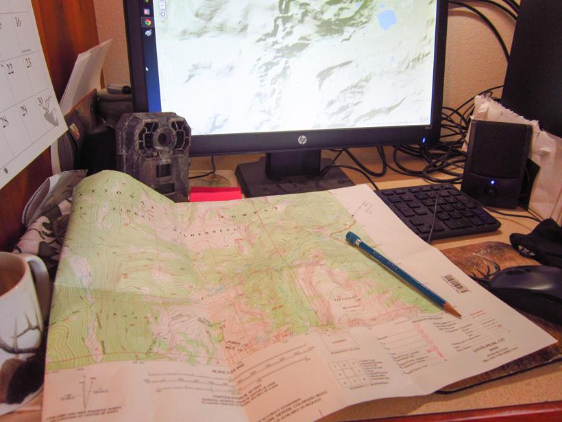 Scouting on maps and the computer 1