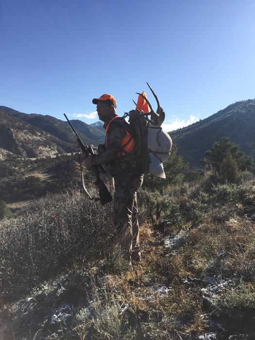Packing out a colorado mule deer