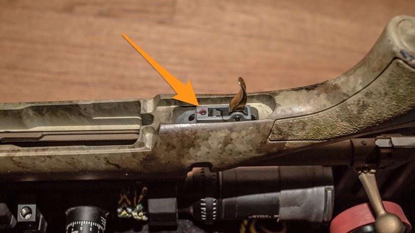 Adjusting rifle trigger tension screw