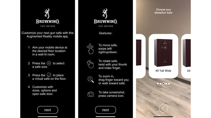 Browning mobile safe builder app