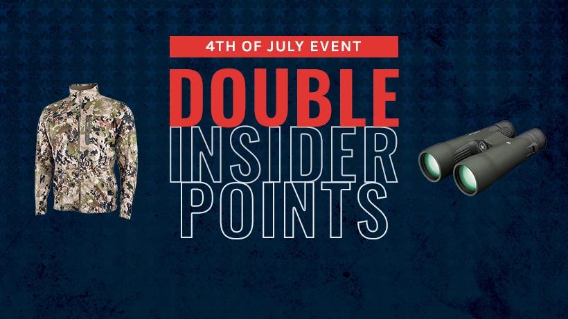 Get double insider points for a limited time
