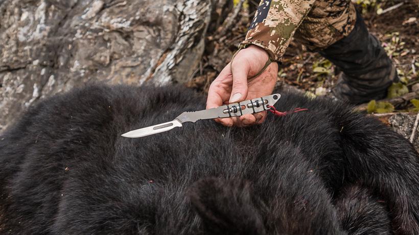 Black bear and capra hunter ti knife