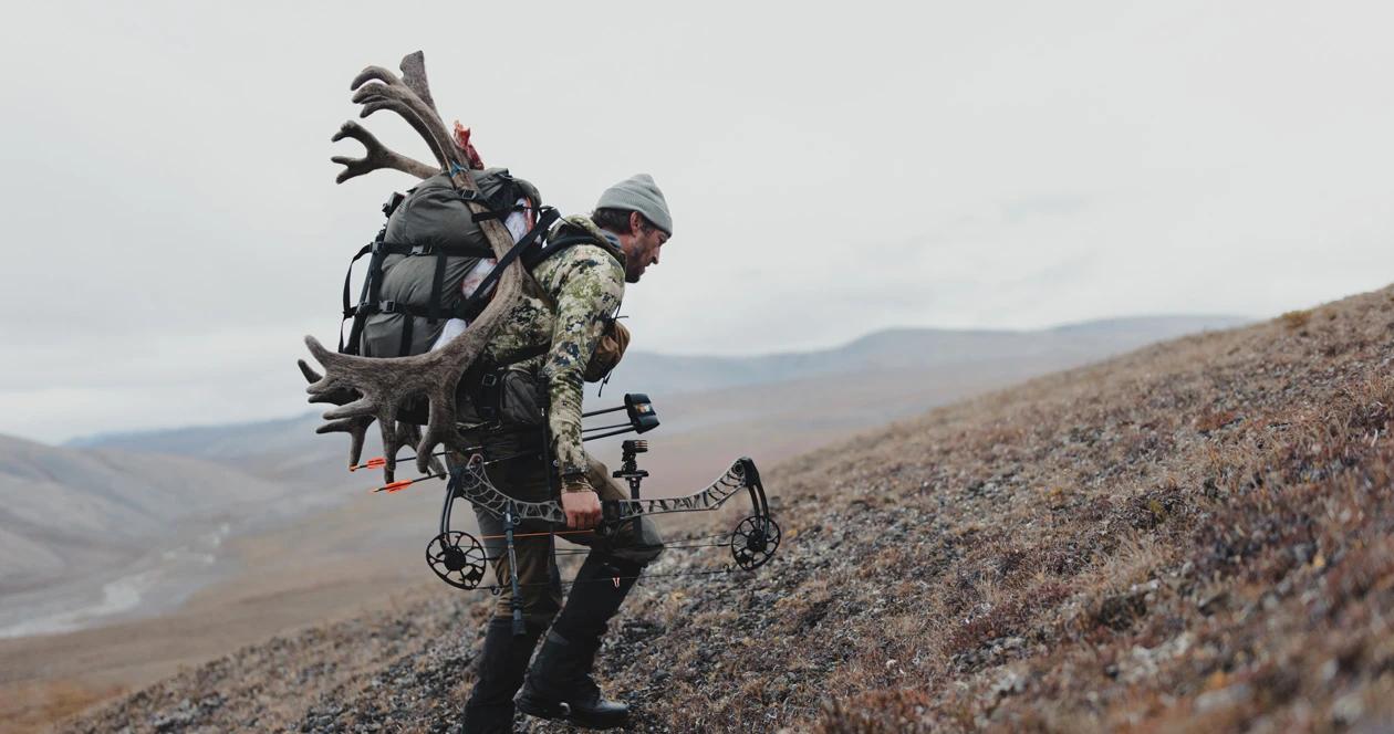 Packing caribou in Stone Glacier backpack