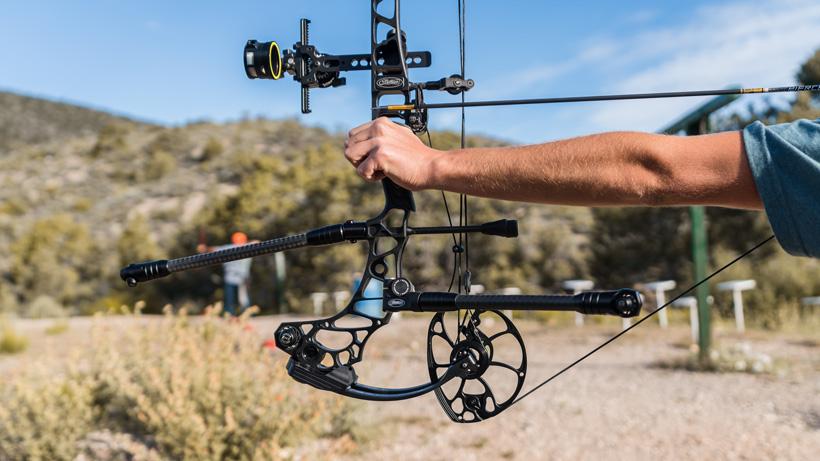 Archery range practice with mathews vertix bow