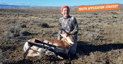 Youth hunter with his wyoming antelope 1