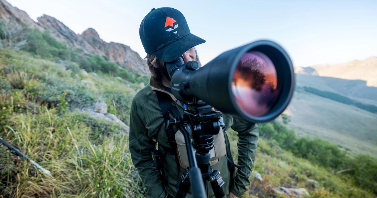 Glassing for mule deer with zeiss spotting scope 1