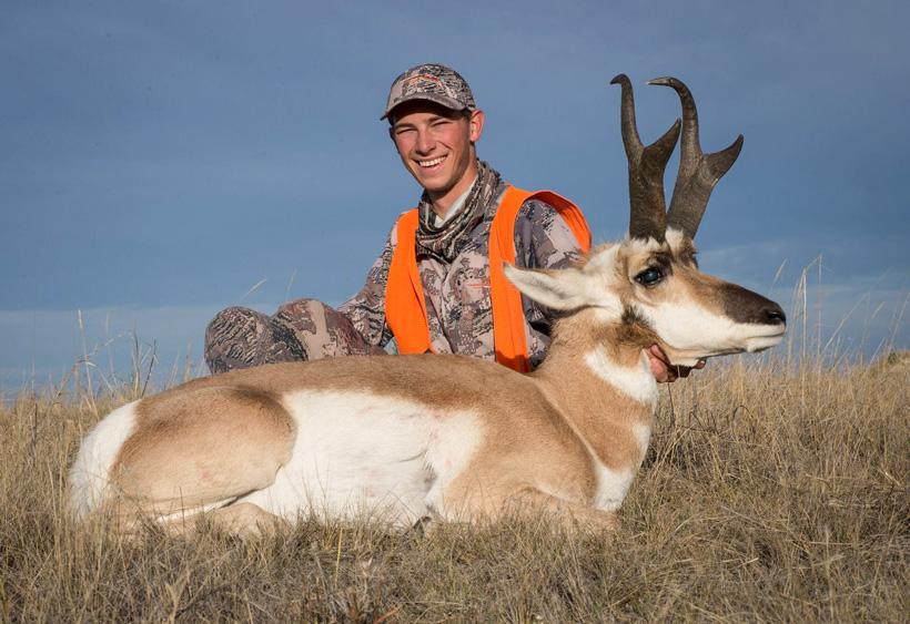 Stan spoharski with his 75 inch montana antelope