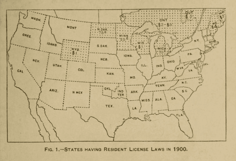 1900 state resident licenses