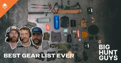 The best hunting gear list podcast ever big hunt guys 1