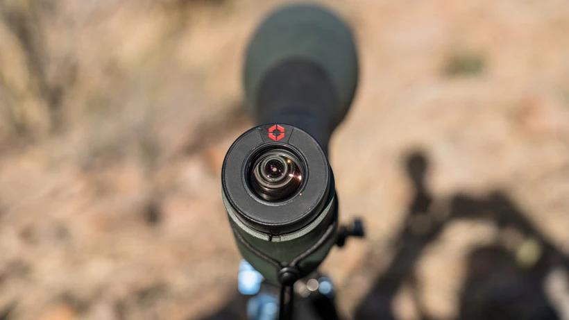 View of the Ollin digiscoping adapter that attaches to your spotting scope