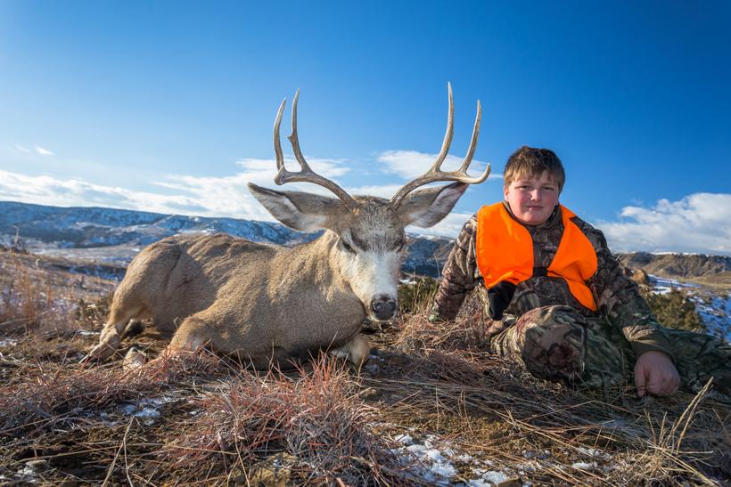 Bubba with his montana mule deer