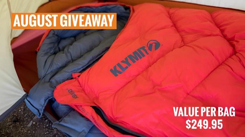 Klymit ksb zero degree sleeping bag giveaway 6