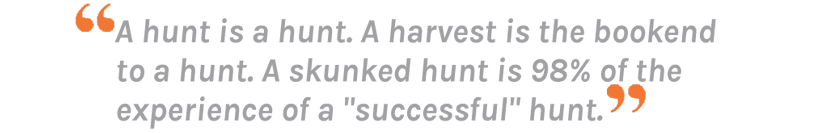 Hunting harvest quote