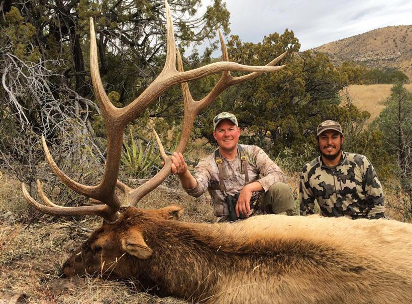 New mexico bull elk taken with frontier outfitting