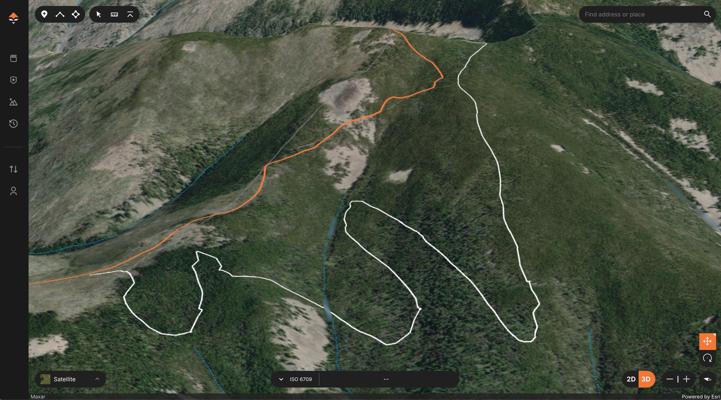 Secondary planned route to locate elk sign in timber