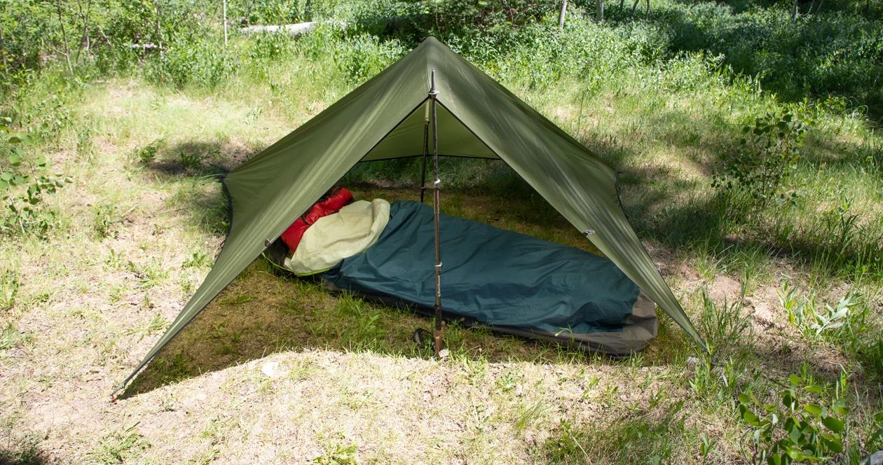 Bivy sack camp setup for backcountry hunting 1