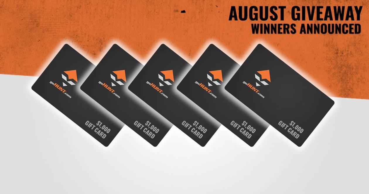 August insider gift card giveaway winners 1