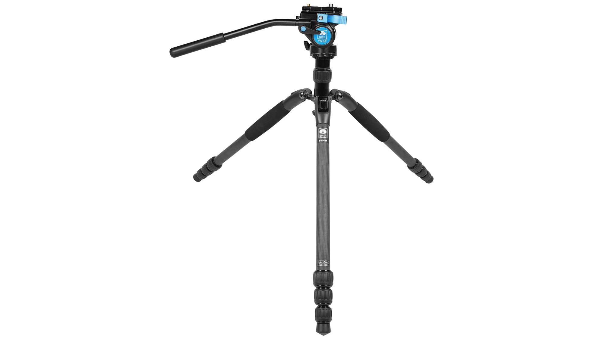 Sirui T-024SK carbon fiber tripod with a VA-5 Fluid Head kit