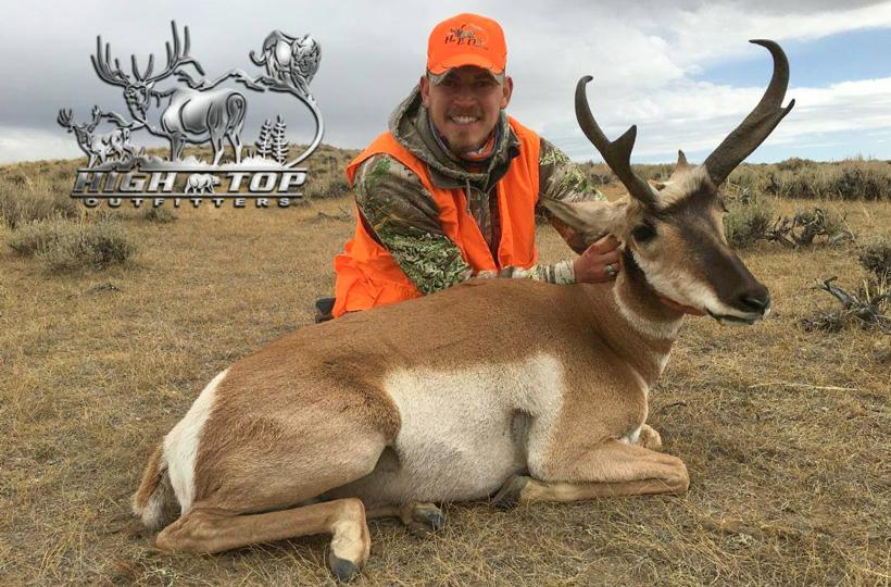 2016 antelope buck taken with high top outfitters