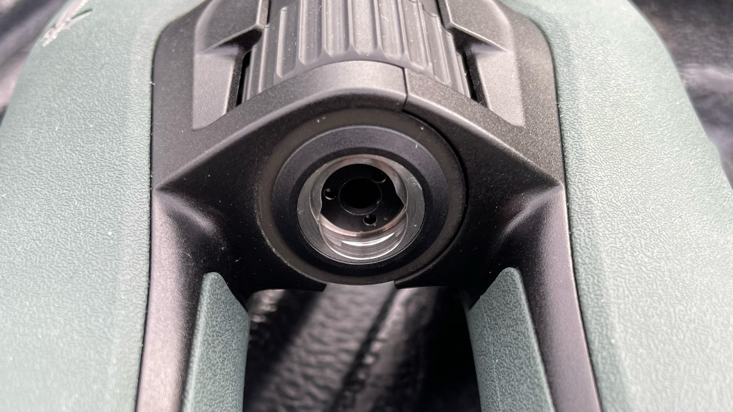 Close up view of the Swarovski TA-NL Tripod Adapter with proprietary slot