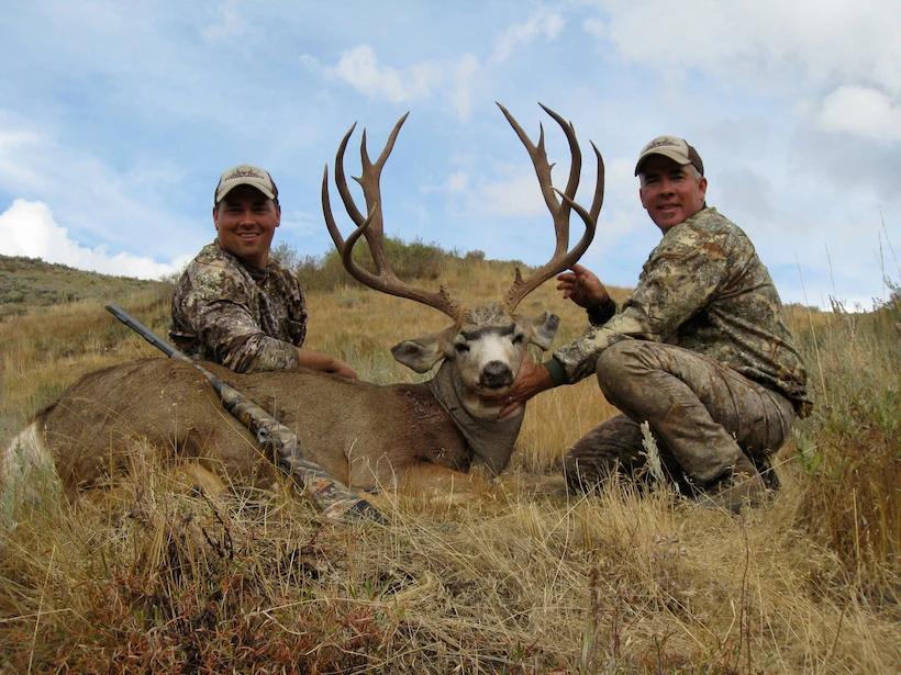 Steve Alderman with a muzzleloader buck