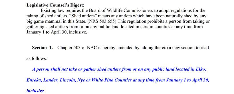 Breaking: Nevada’s new shed antler hunting restrictions - 0
