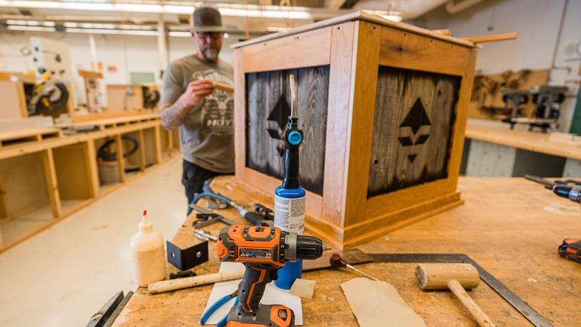 Mule deer pedestal taking shape