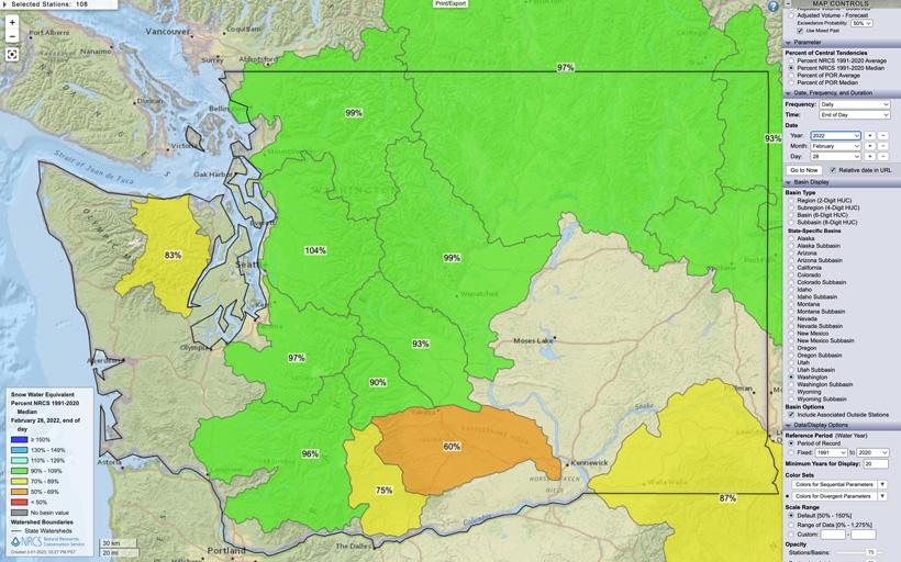 Why drought/snowpack maps are important for hunters - 27