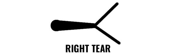 Right paper tear when tuning bow