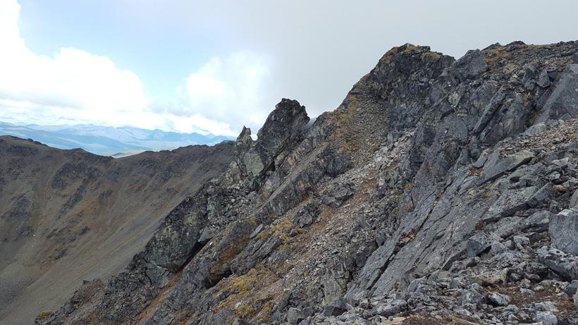 Typical rocky terrain while hunting Dall sheep