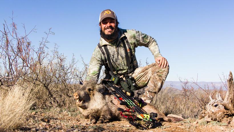 Josh kirchner with an arizona archery javelina_0