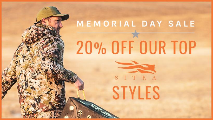 Memorial day sitka gear sale