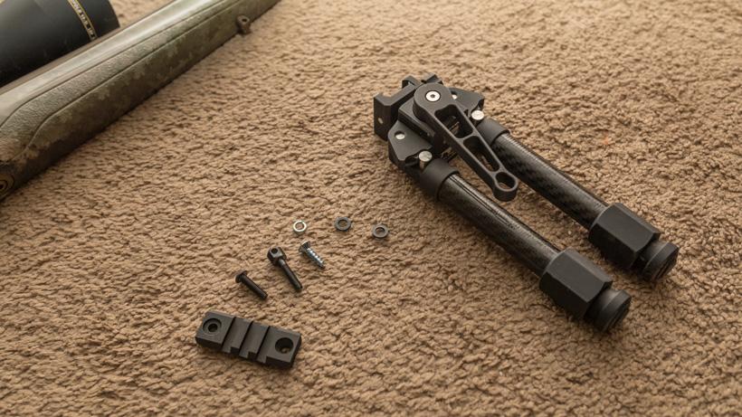 Rugged ridge rifle bipod and picatinny rail