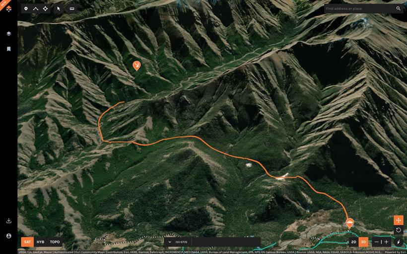 Gauging hiking distance for hunt