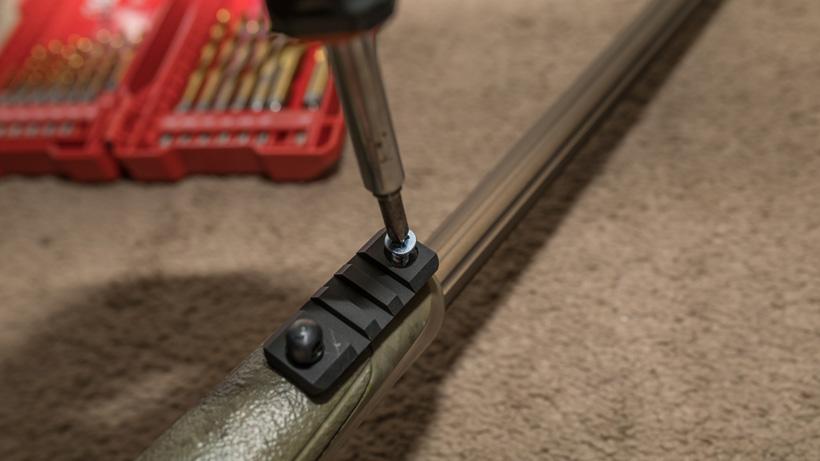 Seating the screw into rifle for picatinny rail
