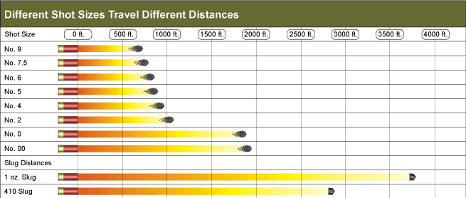 Slug shot distances
