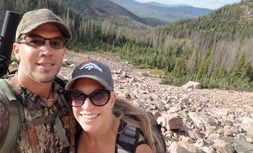 Abby and Brandon summer scouting trip for bighorn sheep