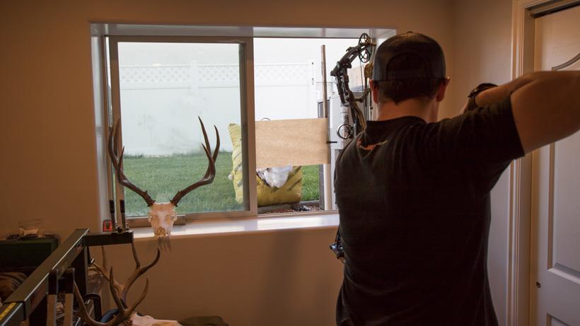 Paper tuning bow after changing strings