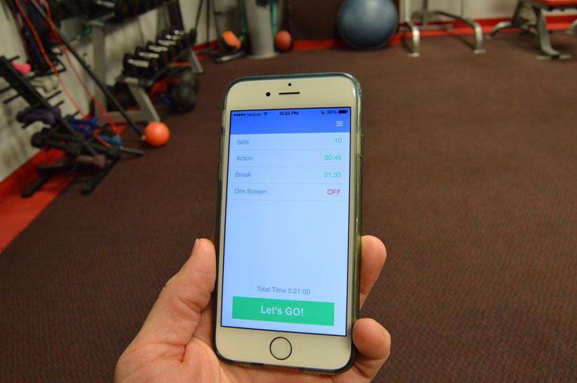 Tracking your workout on a cell phone