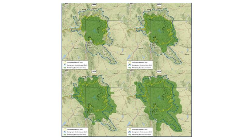 Wyoming Grizzly Bear Map
