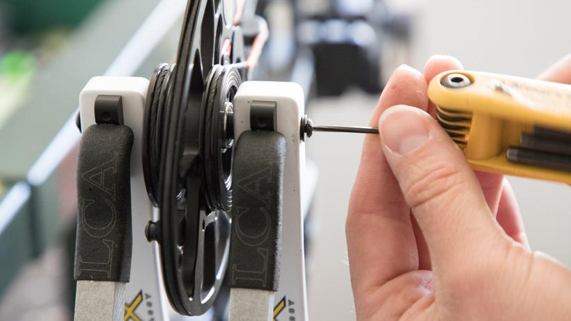 How to tune a Mathews bow with top hat shims - 4