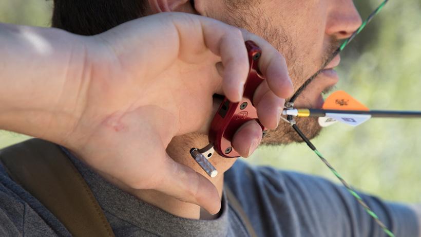 Full draw with a carter evolution plus resistance style archery release