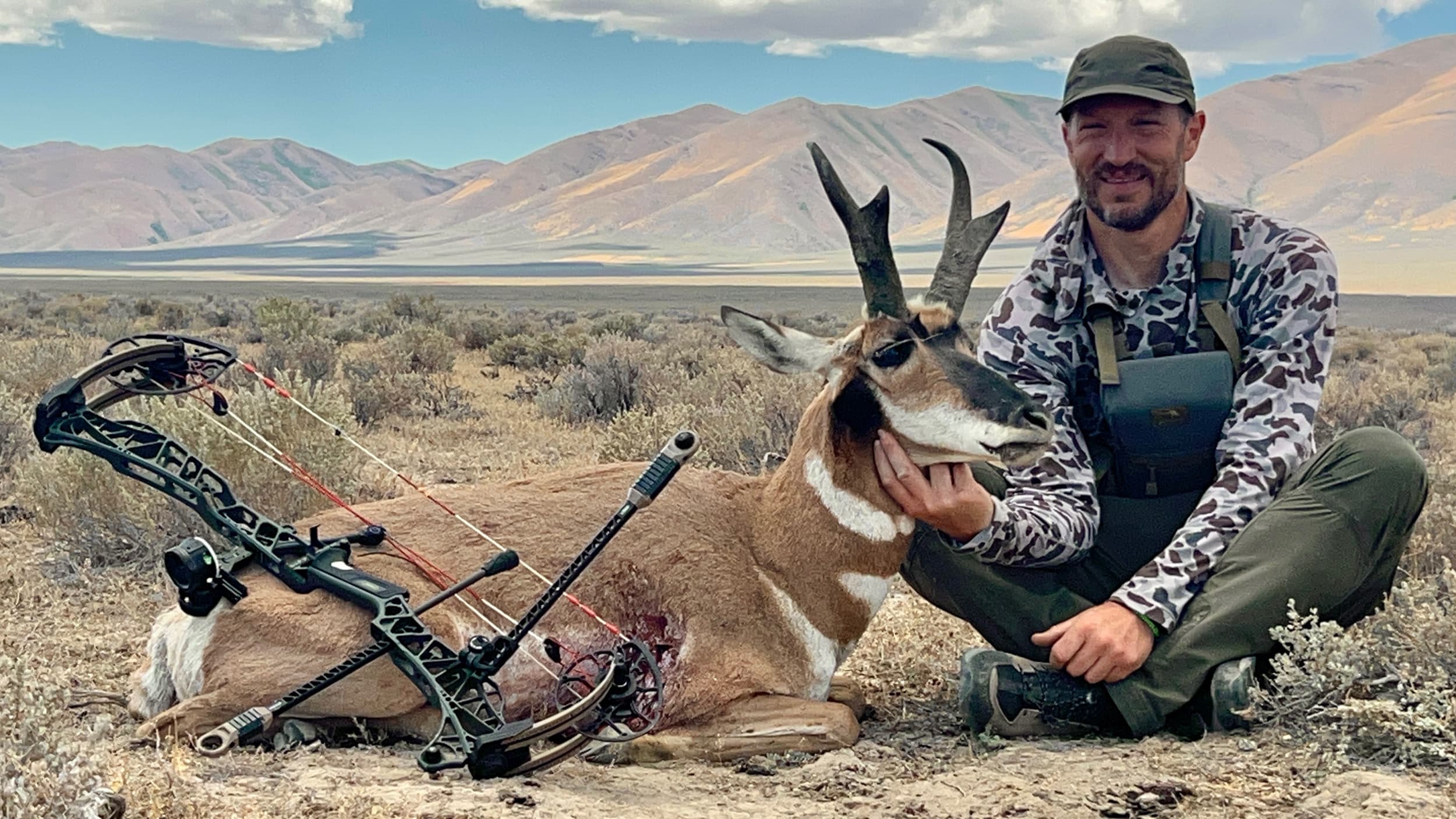Trail Kreitzer with an archery antelope buck