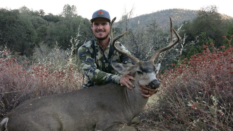 Travis stone with his california blacktail buck