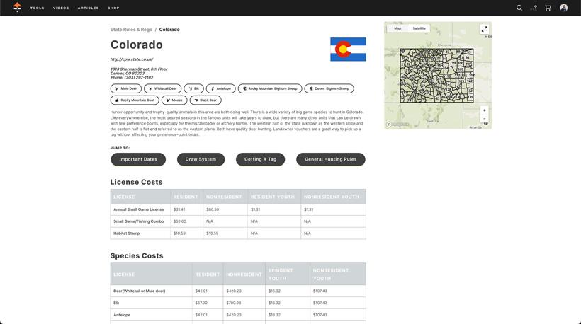 GOHUNT insider state profile rules regulations example