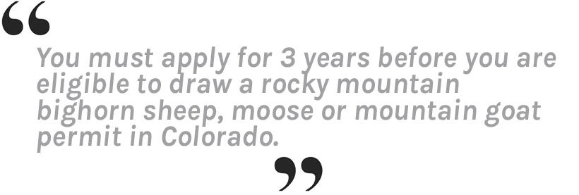 APPLICATION STRATEGY 2015: Colorado sheep, moose, goat - 4d