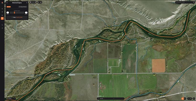 Using historical satellite imagery for analyzing rivers and streams - 1