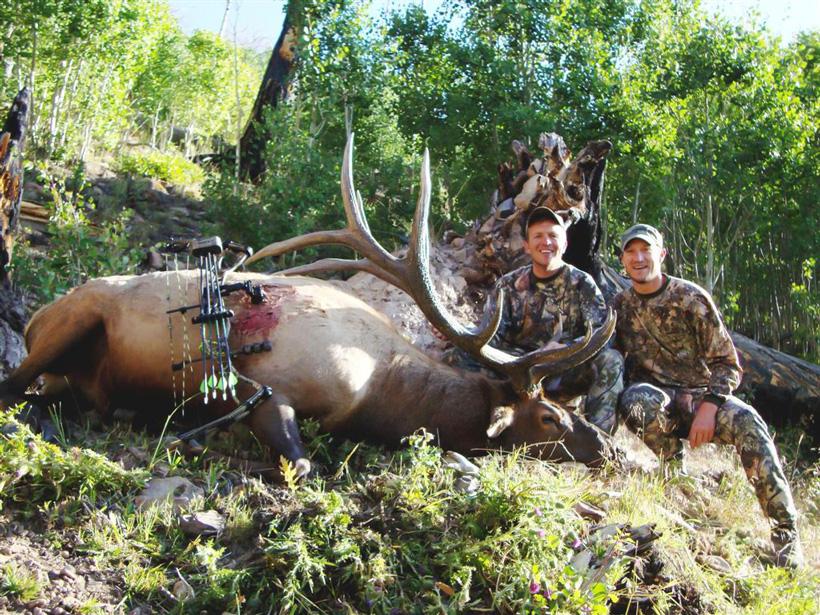 Todd kreitzer with a 2009 burn area bull elk